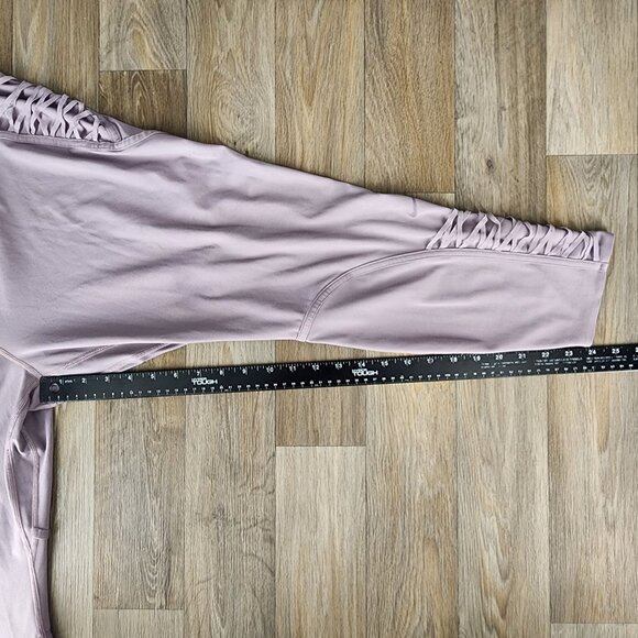 Women's Lavender Ruched Leggings - Picture 7 of 8